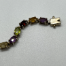 925 Sterling Silver Tourmalines Bracelet