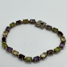 925 Sterling Silver Tourmalines Bracelet