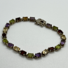 925 Sterling Silver Tourmalines Bracelet