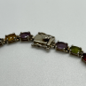925 Sterling Silver Tourmalines Bracelet