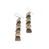925 Sterling Silver CZ & Marcasites Earrings