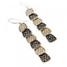 925 Sterling Silver CZ & Marcasites Earrings