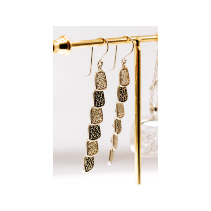 925 Sterling Silver CZ & Marcasites Earrings