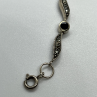 925 Sterling Silver Agate & Marcasite Bracelet