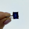 925 Sterling Silver Sapphire Ring Size 8