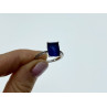 925 Sterling Silver Sapphire Ring Size 8