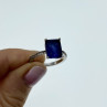 925 Sterling Silver Sapphire Ring Size 8
