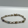 925 Sterling Silver Tourmalines Bracelet