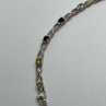 925 Sterling Silver Tourmalines Bracelet