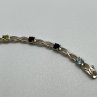 925 Sterling Silver Tourmalines Bracelet
