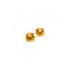 925 Sterling Silver Citrine Stud Earrings