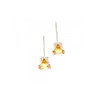 925 Sterling Silver Citrine Stud Earrings