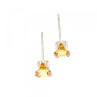 925 Sterling Silver Citrine Stud Earrings
