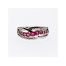 925 Sterling Silver Pink Spinel Ring Size 7.25