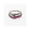 925 Sterling Silver Pink Spinel Ring Size 7.25