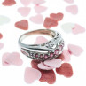 925 Sterling Silver Pink Spinel Ring Size 7.25