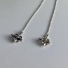 925 Sterling Silver Marcasites Threader Earrings
