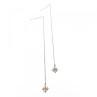 925 Sterling Silver Marcasites Threader Earrings