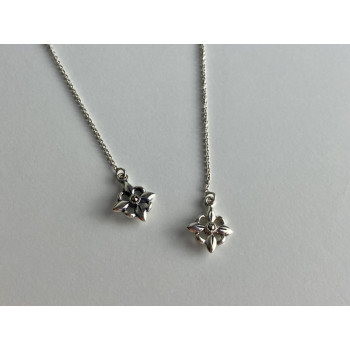 925 Sterling Silver Marcasites Threader Earrings