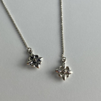 925 Sterling Silver Marcasites Threader Earrings