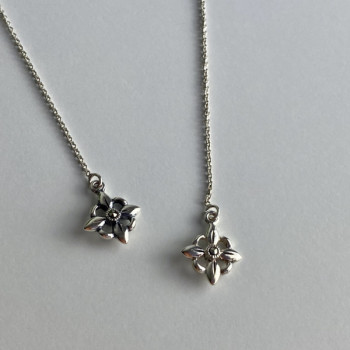 925 Sterling Silver Marcasites Threader Earrings