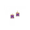 10K YELLOW GOLD AMETHYST EARRINGS