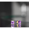10K Yellow Gold Amethyst Earrings
