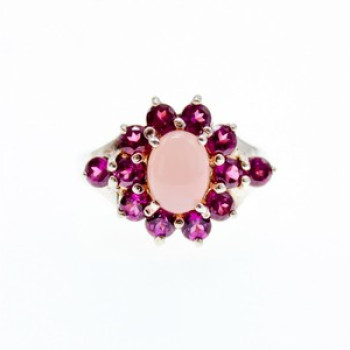 925 Sterling Silver Agate & Spinel 