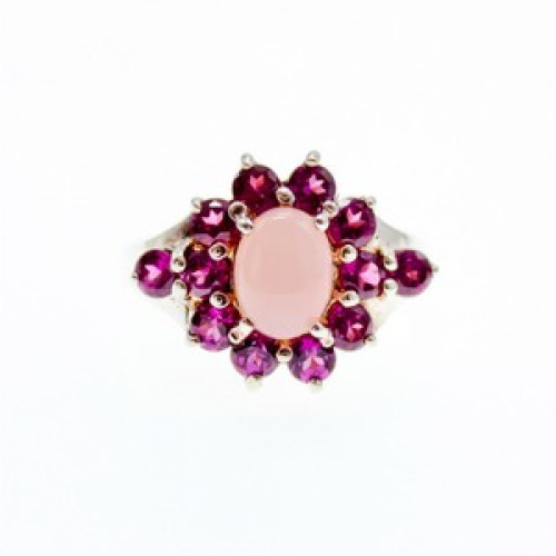 925 Sterling Silver Agate & Spinel 