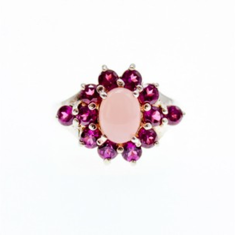 925 Sterling Silver Agate & Spinel 