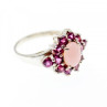 925 Sterling Silver Agate & Spinel 