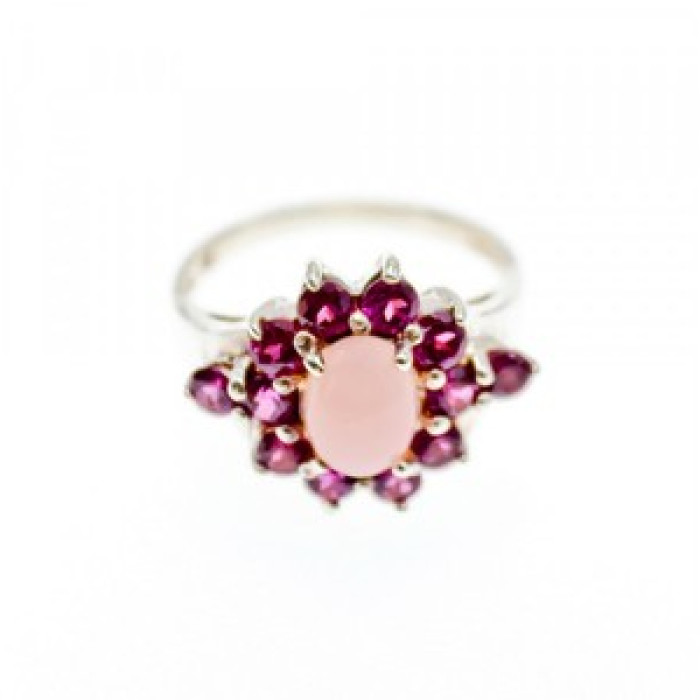 925 Sterling Silver Agate & Spinel 