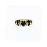 10K YELLOW GOLD SAPPHIRES & DIAMONDS 