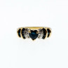 10K Yellow Gold Sapphires & Diamonds 