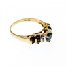 10K Yellow Gold Sapphires & Diamonds 
