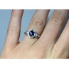 925 Sterling Silver Blue & White Sapphire 
