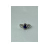 925 Sterling Silver Blue & White Sapphire 
