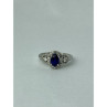 925 Sterling Silver Blue & White Sapphire 