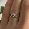 925 Sterling Silver CZ Ring Size 8