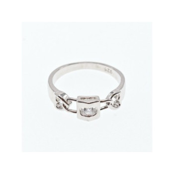 925 Sterling Silver CZ Ring Size 8