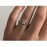925 Sterling Silver CZ Ring Size 8