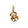 14K Yellow & White Gold Cancer Pendant
