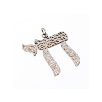925 Sterling Silver Letter Hai Pendant