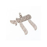 925 Sterling Silver Letter Hai Pendant