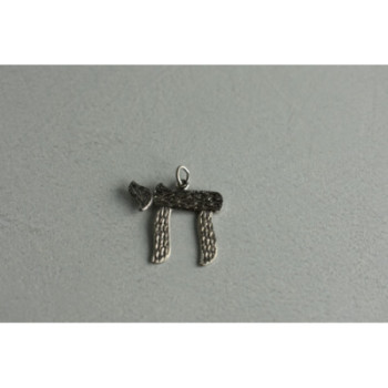 925 Sterling Silver Letter Hai Pendant