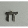 925 Sterling Silver Letter Hai Pendant