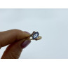 10K YELLOW GOLD TOPAZ & DIAMONDS RING SIZE 6.5