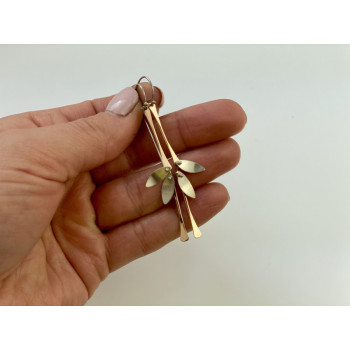 925 Sterling Silver Copper Plated Original Disign Earrings Usa