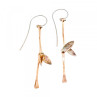 925 Sterling Silver Copper Plated Original Disign Earrings USA