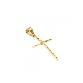14K YELLOW GOLD CROSS PENDANT
